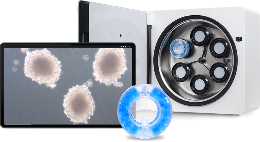The Clinostar is a 3D cell culture that provides free spinning environment 
