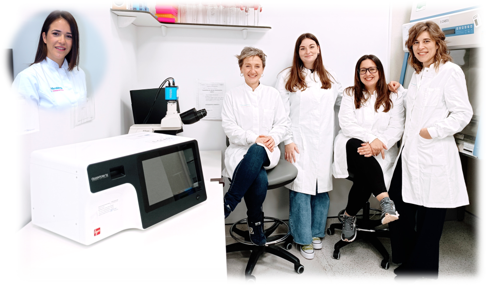 mikrobiomik team for the validation of QUANTOM for quality control counting of microorganisms following ICH and GMP standard