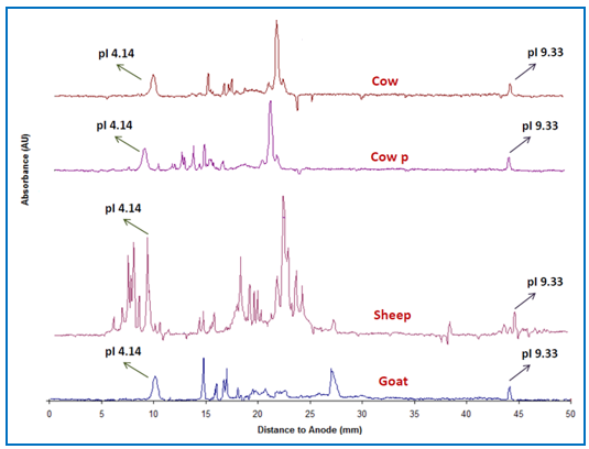 Whey profiling in Meat