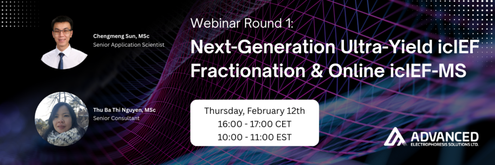 Free Live Webinar Next-Generation Ultra-Yield icIEF Fractionation & Online icIEF-MS